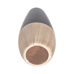 Vaso in Ceramica Bicolore Nero e Beige, Moderno Vaso Decorativo per Fiori, per Casa, Soggiorno, Camera da Letto, Ufficio - Product Image 6