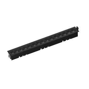 Luminária led embutida, 15w, 30w e 45w, para baixo, 5, 10, 15 cabeças, luz de teto linear