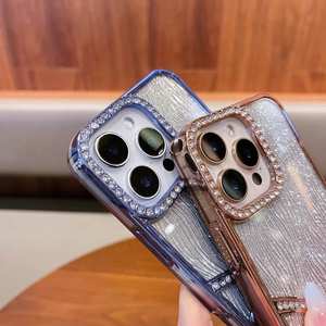 Custodia trasparente per telefono con farfalla di vendita calda per <span class=keywords><strong>iPhone</strong></span> 16 Pro Max 15Plus <span class=keywords><strong>11</strong></span> 12 13 <span class=keywords><strong>Cover</strong></span> protettiva placcatura a colori - Product Image 2