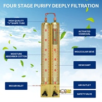 TUXING haute pression 4500psi 300bar 30mpa PCP compresseur huile séparateur d'eau filtre à Air de Filtration à deux étages pour la plongée sous-marine