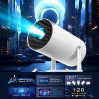 Projecteur Vidéo Portable OEM ODM Hy300, Lampe LED Intelligente Native, Android 11 OS, Option Prise US, 160 Lumens, Prise en Charge 4K, Cinéma Maison