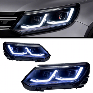 Conjunto de Faros Delanteros para Modelos 10-17, 13 LED Modificados con Luces de Circulación Diurna Fluidas, Lente de Alta Luminosidad, 30W, 12V - Product Image 4