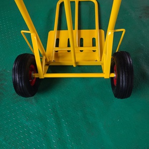 Chariot industriel résistant portatif de camion de main de deux roues charge de 250kg chariot en caoutchouc de plate-forme en métal d'OEM 200kg pour le transport de marchandises - Product Image 5