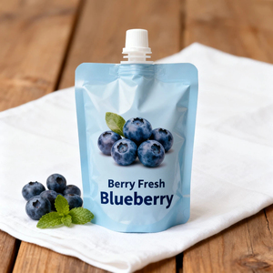 Gravure Printed Zipper <b>Stand</b> up Liquid Pouch <b>Drink</b> Bag High Quality Spout Top Moisture Proof PE Plastic Custom Printed Juice - Product Image 1