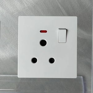 Minimalist White Wall <b>Switch</b> 1-Way <b>Touch</b> Control IP20 PC Material 1A 240V Wi-Fi Enabled Smart Life App 2 USB a Ports - Product Image 1
