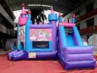 Toboggan gonflable 5-en-1 Combo gonflable Jump House Combo Obstacle Bouncer Commercial Moonwalk Jumper Slide Bouncers