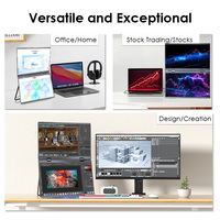 Écran portable tactile IPS Full HD de 15,6 pouces, double écran pliable pour les affaires, le trading boursier, extension d'écran externe pour PC