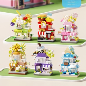 Modelo de Ladrillo de Micropartículas de Doble Capa con Diseño Urbano, Juguete de Construcción de Plástico ABS, Kit de Ensamblaje 14+, Decoración, Regalo, Supermercado - Product Image 3