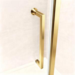 Marco de aluminio de vidrio templado de 6mm Puerta de <span class=keywords><strong>ducha</strong></span> recta Puerta de <span class=keywords><strong>ducha</strong></span> plegable interior Pantalla de <span class=keywords><strong>Ducha</strong></span> - Product Image 6