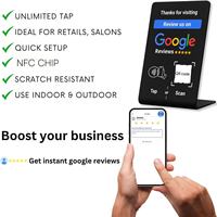 TapFive Tant Fast Reviews para restaurante Tienda Google Good Reviews PVC Stand Table Sticker NFC RFID para Hotel TikTok Facebook