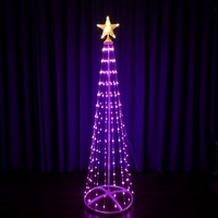 Guirlandes lumineuses LED intelligentes pour sapin de Noël 220V, étanches, en forme de tour conique, multicolores, décoration de Noël extérieure, IP65