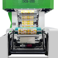 Presse d'impression flexographique automatique à tambour central pour gobelets en papier, emballages alimentaires, sacs en papier kraft