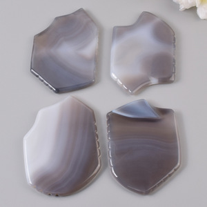 Tabla de Gua Sha de Forma Irregular a <span class=keywords><strong>Precio</strong></span> de Fábrica, Placa de Masaje de Ágata Gris para Belleza Facial y Salud - Product Image 4