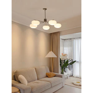 Luminaire suspendu design minimaliste nordique, luminaire principal de haute qualité en couleur kaki pour salon, salle à manger, style vintage, lustre - Product Image 2