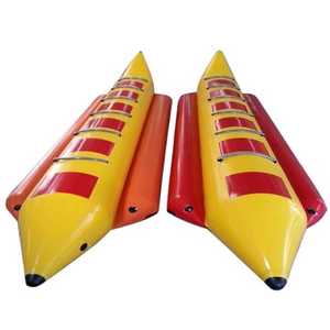 Tube banane gonflable personnalisé Jet de ski nautique Divertissements de ski Équipement de jeu aquatique remorquable Bateau banane gonflable - Product Image 2