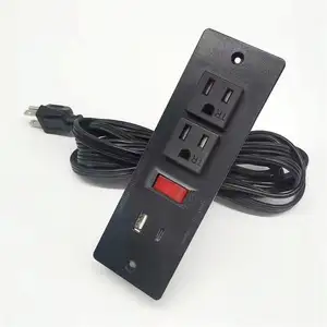 ETL/UL embedded socket, USB intelligent high-speed charging socket, power socket with light switch