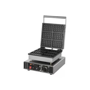 Nouvelle gaufrière électrique FuQi 220V à six grilles en acier inoxydable, machine à snacks, économie d'énergie, portable, commande par bouton-poussoir pour la nourriture - Product Image 2