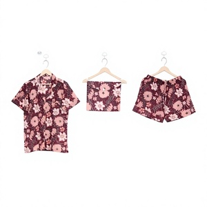 Indian Handmade Cotton Women Short Pajama Set Hand Block Floral <b>Printed</b> Short Sleeve Comfortable Night Suit Christmas Gift - Product Image 1