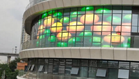 Écran LED transparent holographique P3.91 P6.25 P7.8, écran LED pliable et enroulable, adhésif sur verre pour la publicité en vitrine
