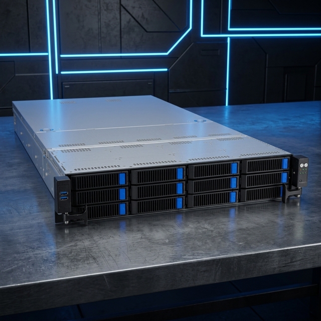 RS521A-E12-RS12U 2U EPYC 9005 GPU Server 192C DDR5 12 NVMe 5 PCIe 5.0 Dual-Slot