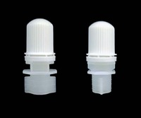Bouchon de bec verseur compact en plastique avec sortie de 4,8 mm pour le conditionnement et la recharge de sachets souples, cosmétiques et emballages de boissons