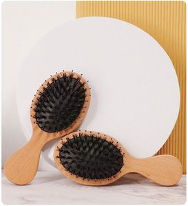 Cepillo de Pelo de Viaje Pequeño, Hecho a Mano, Ecológico, de Madera, para Masaje del Cuero Cabelludo, Desenredante, de Bolsillo, Regalo de Graduación - Product Image 3