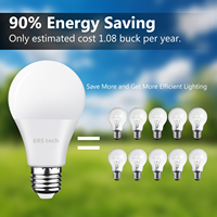 Ampoule LED d'intérieur ERStech AU Stock haute luminosité E27/B22D 7W, économie d'énergie, forme en T, éclairage électronique, certifiée CE, garantie 3 ans