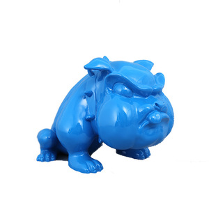 Escultura Decorativa de Resina Personalizada, Escultura de Perro Diablo Rojo, Estatua de <span class=keywords><strong>Bulldog</strong></span> - Product Image 1