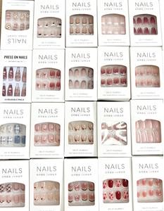 <span class=keywords><strong>Faux</strong></span> Ongles Courts à Pression <span class=keywords><strong>en</strong></span> Gros, Haute Qualité, 24 Pièces, <span class=keywords><strong>Acrylique</strong></span>, Luxe, Étiquette Privée, Emballage Fournisseur French Tip - Product Image 1