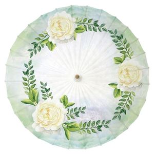 Sombrilla Tradicional Japonesa Hecha a Mano de Tela, 84 cm de Diámetro, para Regalo de Boda o Festival - Product Image 6