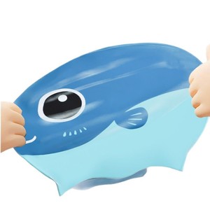 Bonnet de bain en silicone en forme de poisson pour enfants Qilang, design de dessin animé imperméable pour la natation des enfants - Product Image 5