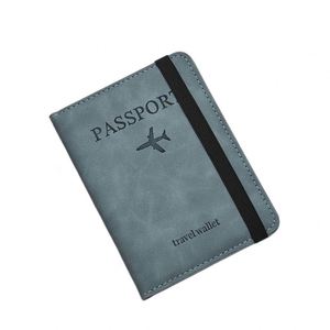Porta Pasaportes Personalizable, Funda de Pasaporte Delgada y Portátil de Cuero PU, Porta Tarjetas - Product Image 3