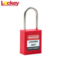 Cadenas de sécurité à clé en acier inoxydable ABS durable de 40 mm avec anse de 4 mm de diamètre pour verrouillage et étiquetage