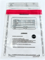 Sac sous vide de sécurité transparent, anti-falsification, antistatique, étanche, taille personnalisée, avec fermeture auto-adhésive pour supermarché