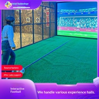 Équipement de jeu de football numérique interactif intelligent à projection pour enfants, simulateur de football d'intérieur
