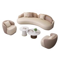 Ensemble de canapés en tissu éponge durable, moderne et écologique, pour hôtel/villa, salon, avec couleurs personnalisables