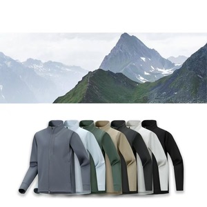 Vente en gros - <span class=keywords><strong>Veste</strong></span> décontractée sportive pour homme, coupe ample 3D, couleur unie, col montant, idéale printemps-automne - Product Image 2
