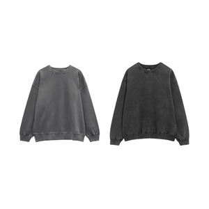 Sweat-shirt rétro personnalisé de haute qualité Kingsen pour homme, en molleton français, lourd et délavé, pull-over brodé pour le printemps - Product Image 5