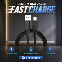 Câble de charge rapide USB Type-C 5A en alliage d'aluminium et cuivre pur, 1M/2M/3M pour Android