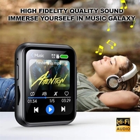 Mini lecteur MP3 audio vidéo avec caméra USB, écran tactile numérique, écouteurs