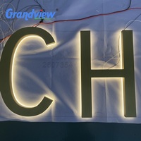 Plaque de base en acrylique transparente + lettres lumineuses sans bordure, publicité intérieure, personnalisation 3D, décoration commerciale