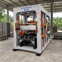 Machine automatique de fabrication de blocs creux, pavés et blocs de compactage solides avec système de vibration hydraulique PLC QT8-15S