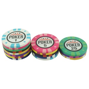Bán Buôn Sòng Bạc Giá Rẻ Tùy Chỉnh Giải Đấu Đứng Vòng Poker Hoa Đất Sét Poker Chip Paulson 40Mm Kích Thước Với Dán - Product Image 3