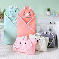 Hot Selling Animal Hooded Soft Children's Hooded Cloak Cartoon Baby Kids Bath Towel