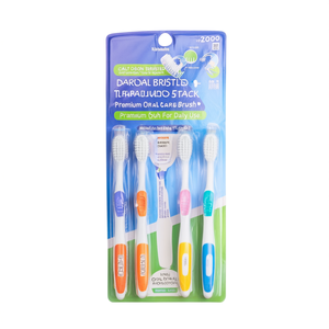 Adult Dual Bristled Toothbrushes 5 Pack Premium Oral Care <b>Brush</b> For Daily Use - Product Image 2