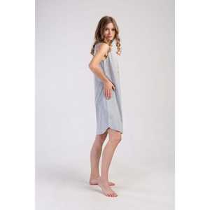 Robe Tunique Ovale Épaisse Grande Taille pour Femme avec Fermetures Éclair Décoratives, Taille Basse, Col Halter Bouffant, Style Modeste et Doux, Couleur Unie XS-XL - Product Image 2