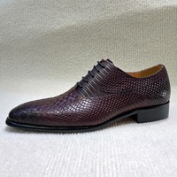 Chaussures habillées pour hommes de style européen, en cuir véritable pleine fleur, à lacets, type Oxford, pour affaires et mariages, modèle international