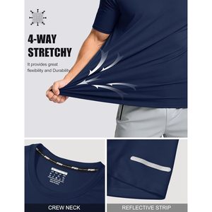 Camiseta Deportiva para Hombre, Secado Rápido, Manga Corta, UPF 50+, Protección Solar, para Gimnasio, Running, Natación - Product Image 5