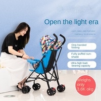 Poussette bébé pliable légère, pliage à une main, poussette parapluie portable pour enfants, toutes saisons, 3,6 kg, poussette de voyage