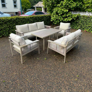 Nhôm Ngoài Trời Patio Cắt Ăn Sofa Ghế Đặt Cho Sân Sau Vườn Trang Trại Công Viên Không Thấm Nước Thoải Mái Đồ Nội Thất - Product Image 2